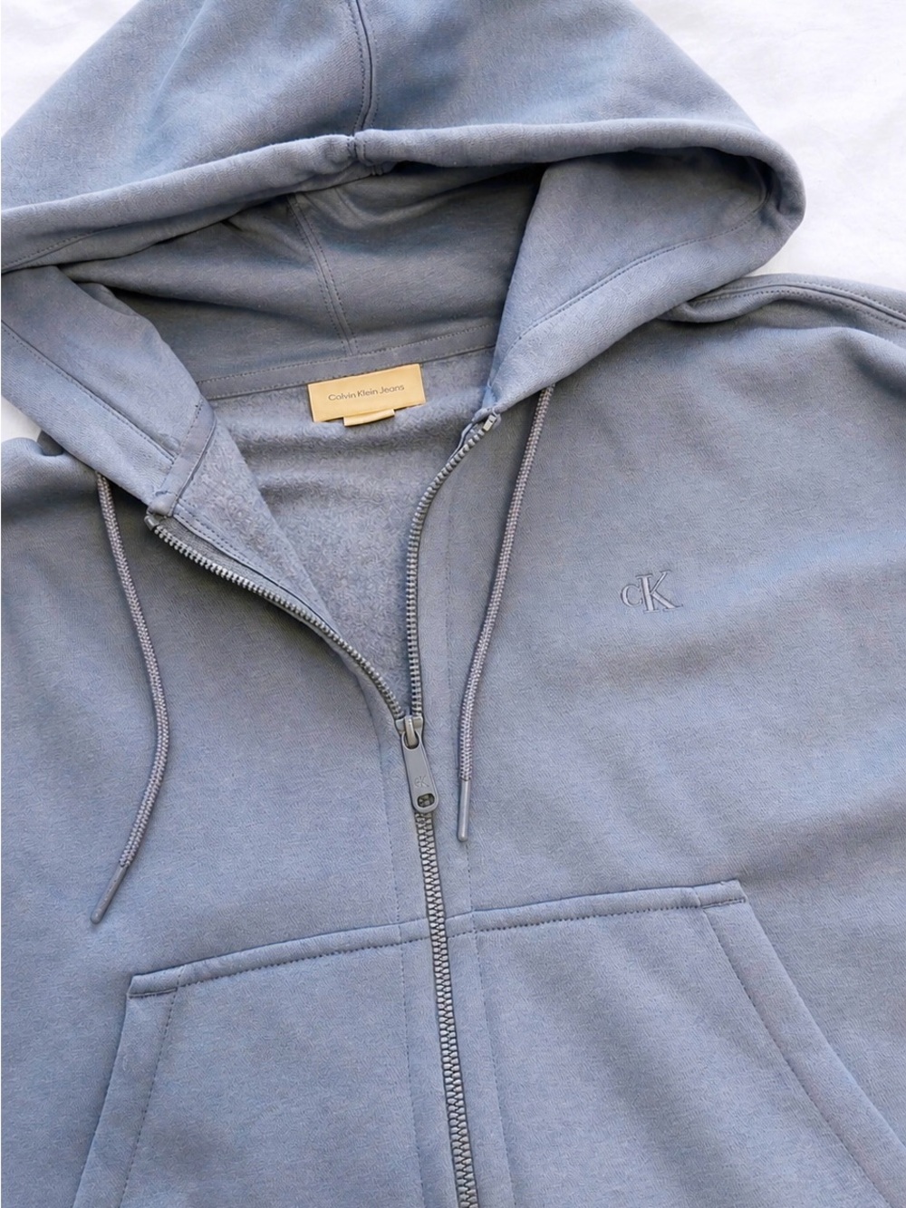 Calvin Klein Blue Zip-Up Hoodie